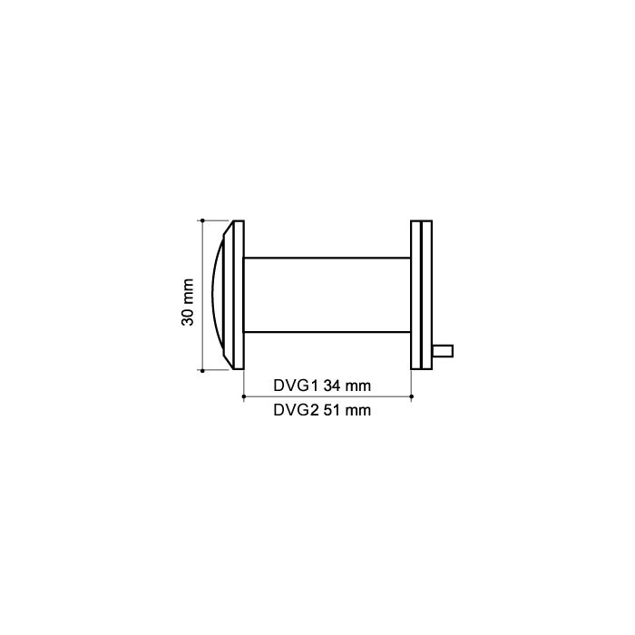 оптика стекло DV-PRO 2/85-55/BR (DVG2) GP золото