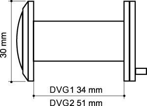 оптика стекло DV-PRO 1/60-35/BR/HD (DVG1/HD) AB бронза