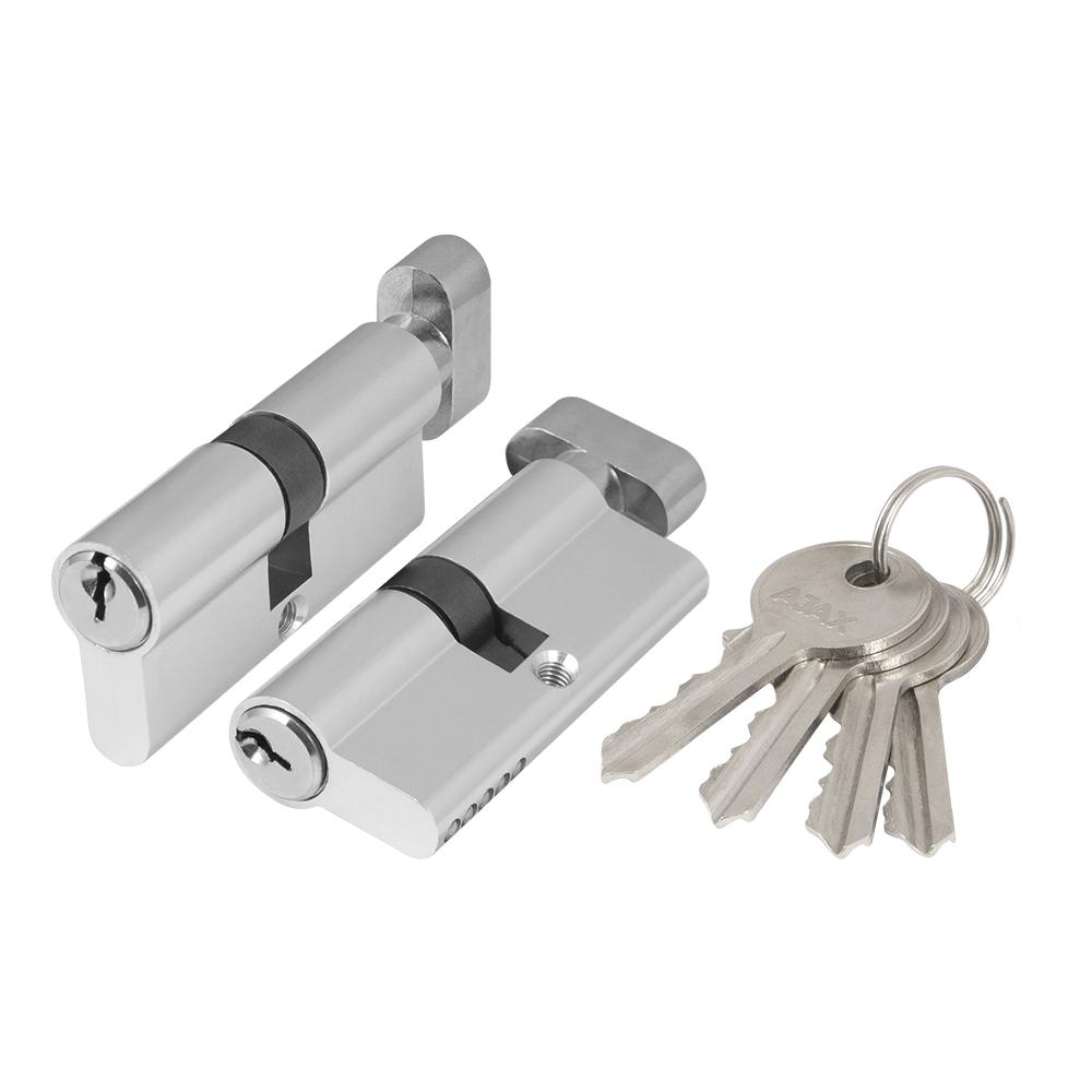 Цилиндровый механизм (AX102/60) AX1002Knob60 (25+10+25)/HD CP хром 4Key с вертушкой https://tlock.ru/photo_bank/44843_01.jpg